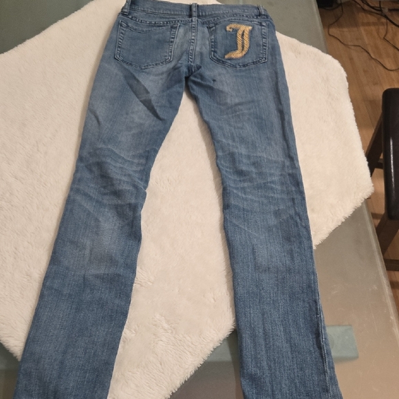 Juicy Couture Blue Jeans with Gold Embroidery - Picture 4 of 13